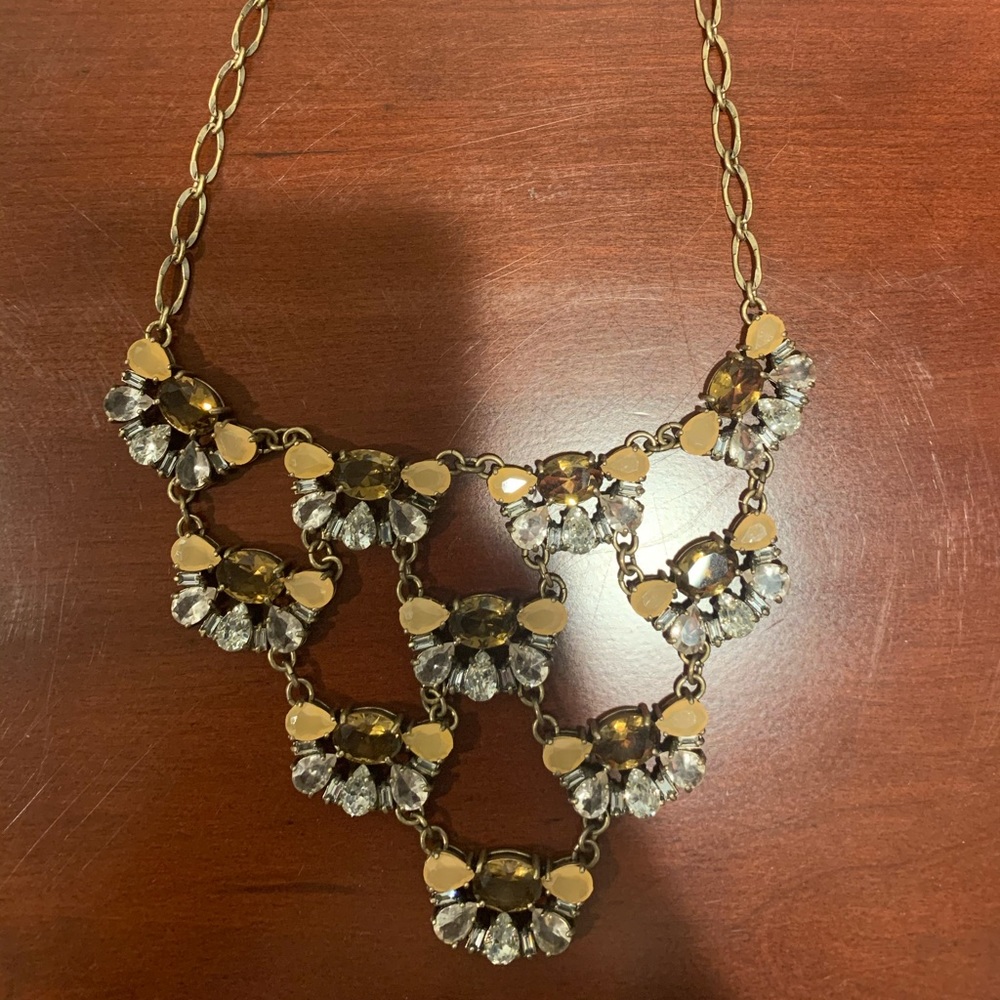 Gold toned statement necklace